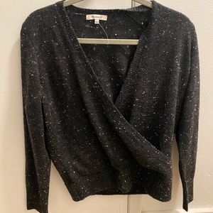 Madewell Wrap-Front Pullover Sweater